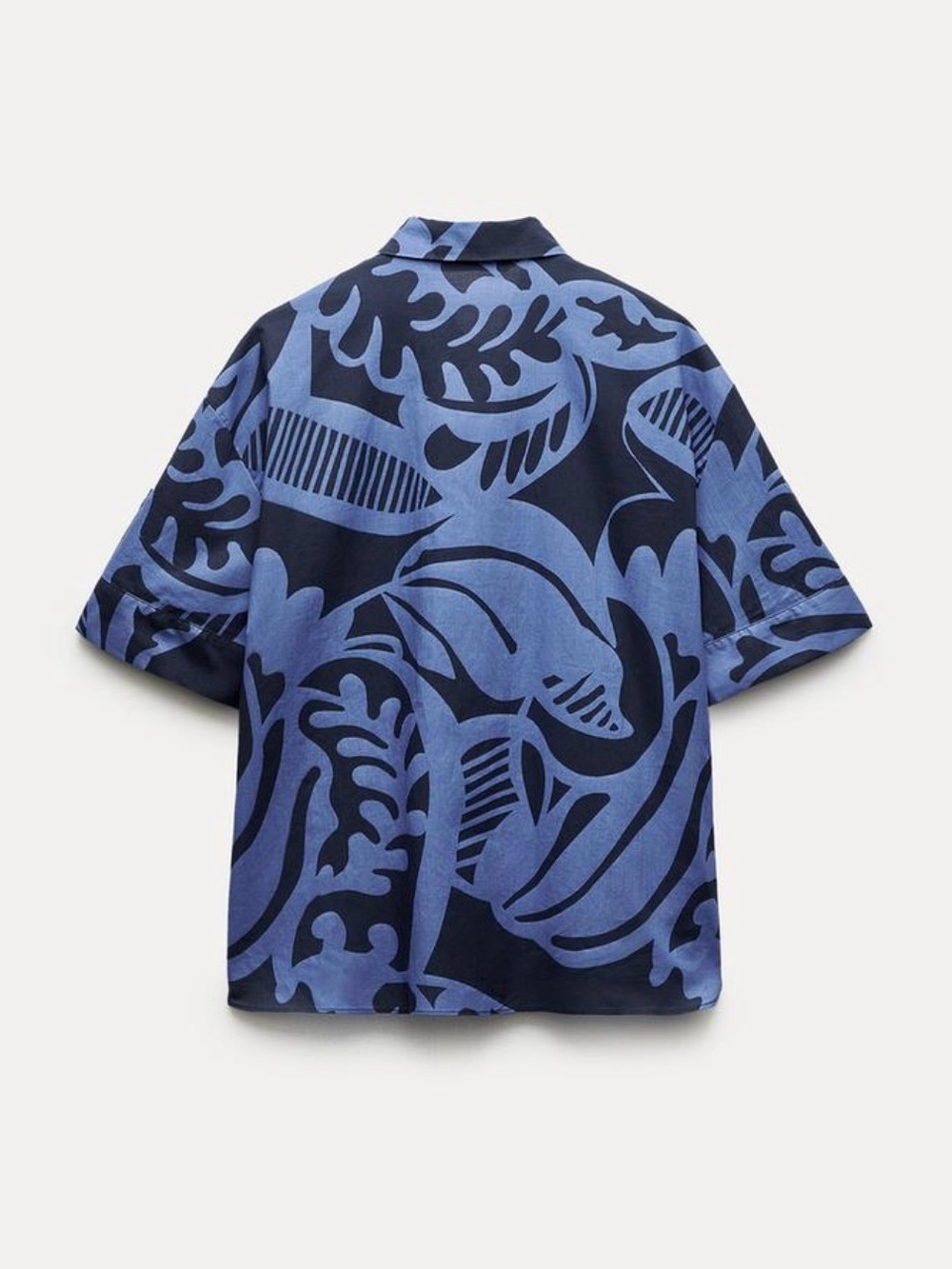 New ZARA 2-Pce ZW Collection Relaxed Printed Shirt And Pant Set - Picture 6 of 13